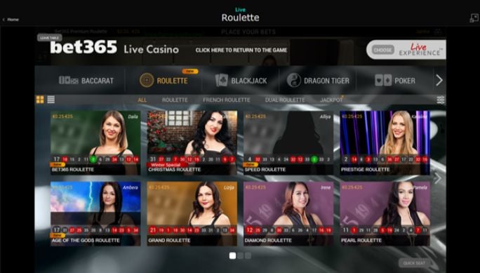 bet365 live casino games